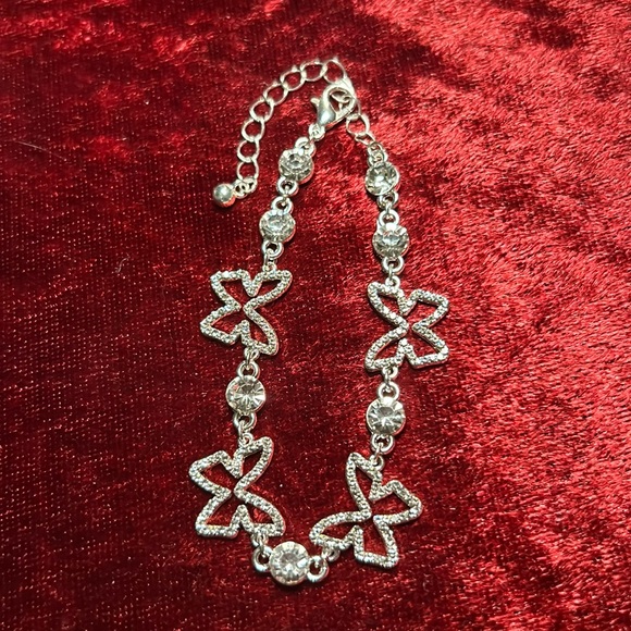 Jewelry - Butterfly and rhinestone bracelet